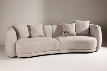 Sfeervol bankstel beige boucle 268 cm