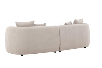 Sfeervol bankstel beige boucle 268 cm