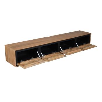 Hangend design TV meubel mangohout 240cm