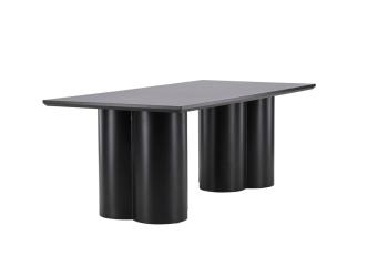 moderne eettafel zwart MDF 210 cm