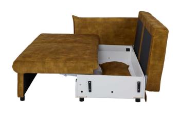 Moderne Slaapbank geel fluweel 215 cm