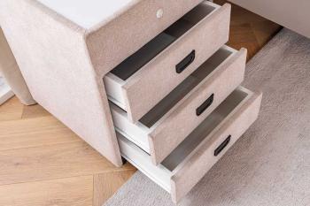 Nachtkastje beige met verlichting