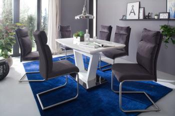 Hoogglans tafel 140-180 cm