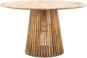 ronde japandi eettafel mangohout 140 cm