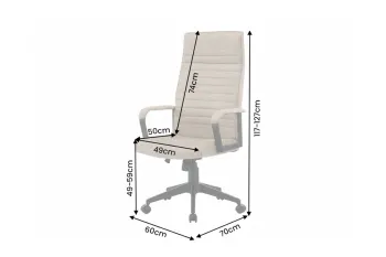 Bureaustoel taupe velvet