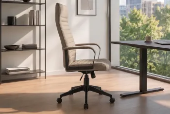 Bureaustoel taupe velvet