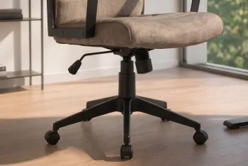 Bureaustoel taupe velvet