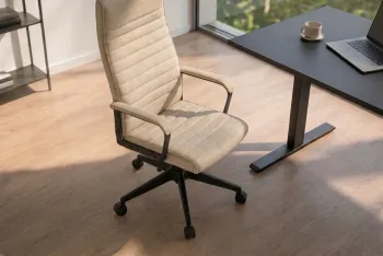 Bureaustoel velvet beige
