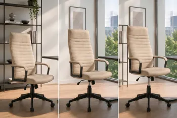 Bureaustoel velvet beige