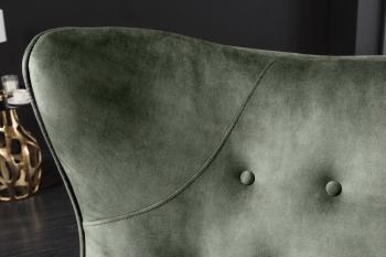 Oorfauteuil donkergroen fluweel