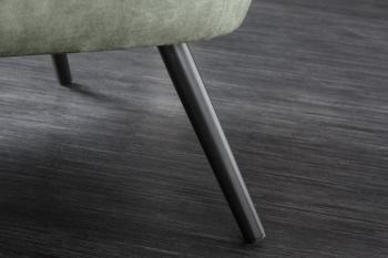 Oorfauteuil donkergroen fluweel