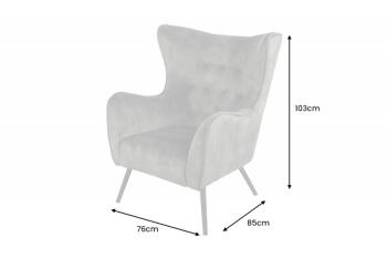 Oorfauteuil donkergroen fluweel