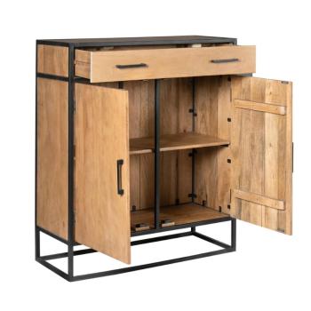 Half hoge opbergkast mangohout 115 cm