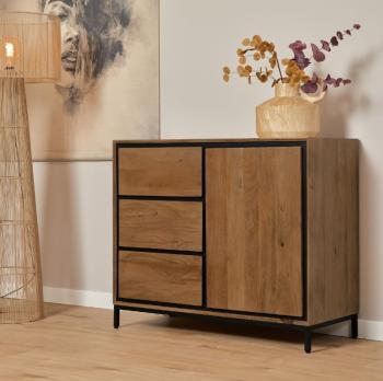Design dressoir mangohout 100 cm