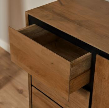 Design dressoir mangohout 100 cm