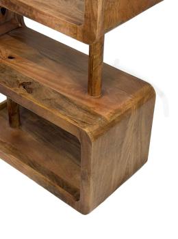 Boekenkast mangohout 80x160 cm