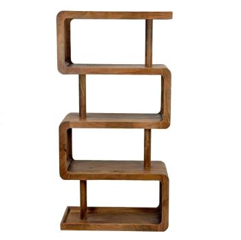 Boekenkast mangohout 80x160 cm