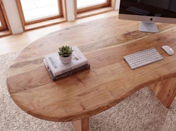 organisch bureau acaciahout naturel 180 cm