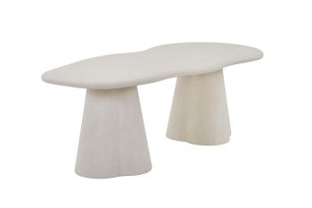 organische eetkamertafel cement 220 cm
