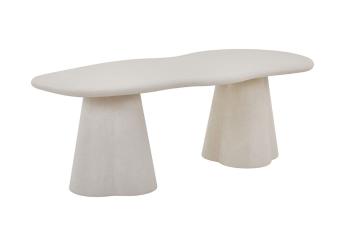 organische eetkamertafel cement 220 cm