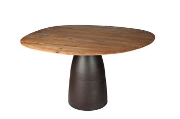 Organische eettafel Espresso 140 cm