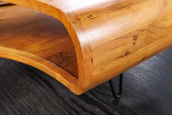 Salontafel organisch acaciahout 90 cm