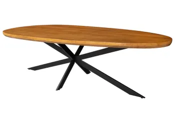 organische eetkamertafel acaciahout bruin 240 cm