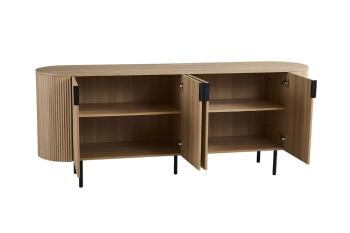 Ovaal dressoir eiken kleur 200 cm