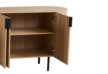 Ovaal dressoir eiken kleur 200 cm