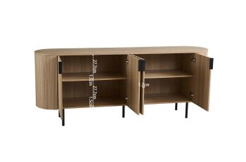 Ovaal dressoir eiken kleur 200 cm