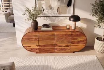 ovaal dressoir sheesham hout 180 cm