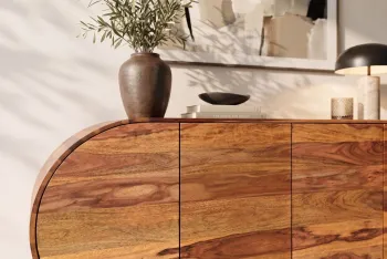ovaal dressoir sheesham hout 180 cm