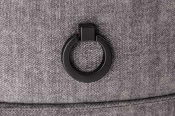 Ovaal Nachtkastje grijs met verlichting 55 cm