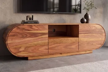 ovaal TV meubel sheesham hout 160 cm