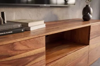ovaal TV meubel sheesham hout 160 cm