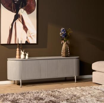 Modern design tv meubel taupe 165 cm