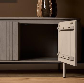 Modern design tv meubel taupe 165 cm