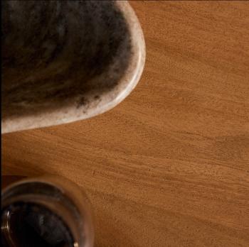 Ovale eetkamertafel bruin mangohout 210 cm