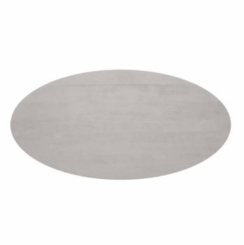Ovale tafel mangohout taupe 210 cm