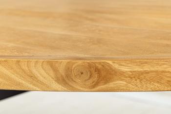 Randafwerking ovale tafel mangohout 240 cm