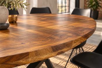 ovale eettafel sheesham hout 240 cm