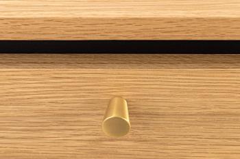 Ovale salontafel eiken 120 cm