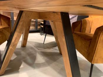 ovale tafel acaciahout 220 cm