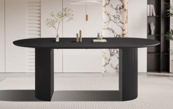 ovale eettafel Lagos donkerbruin 200 cm