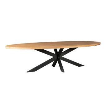 Ovale eettafel mango 240 cm