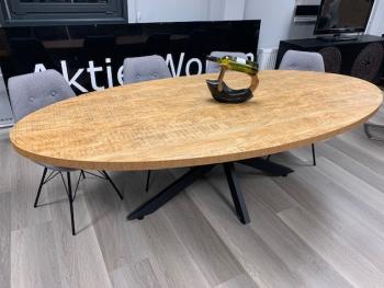 Tafel ovaal mangohout look 240 cm