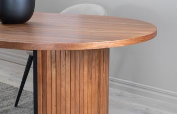 ovale eetkamertafel walnoothout 200 cm
