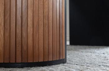 ovale eetkamertafel walnoothout 200 cm