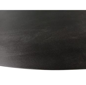 Ovale mango tafel zwart 300 cm