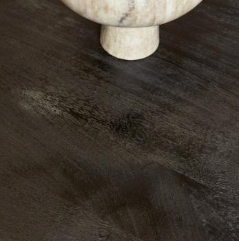 Ovale mango tafel zwart 160 cm